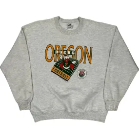 Carolina Connection Oregon Ducks Football Sweatshirt - XL - Grey Cotton Blend