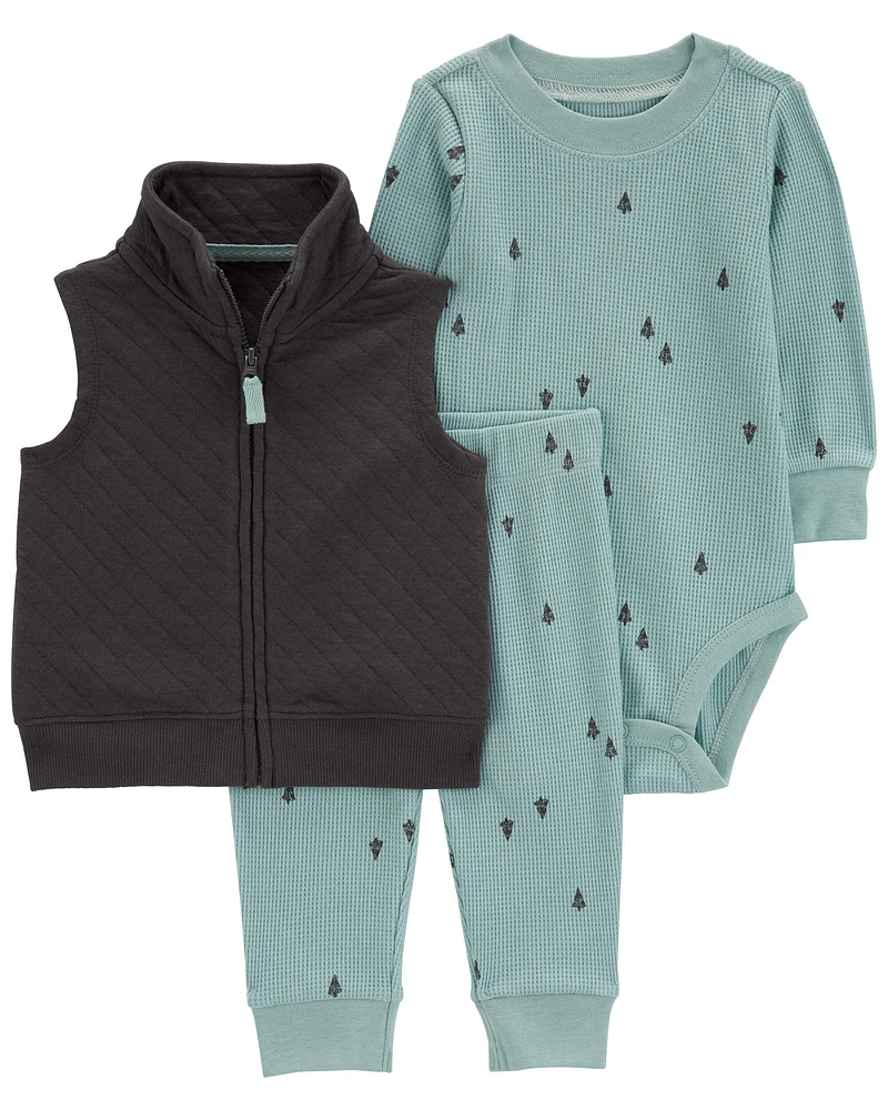 Carter's / OshKosh Baby 3-Piece Quilted Little Vest Set