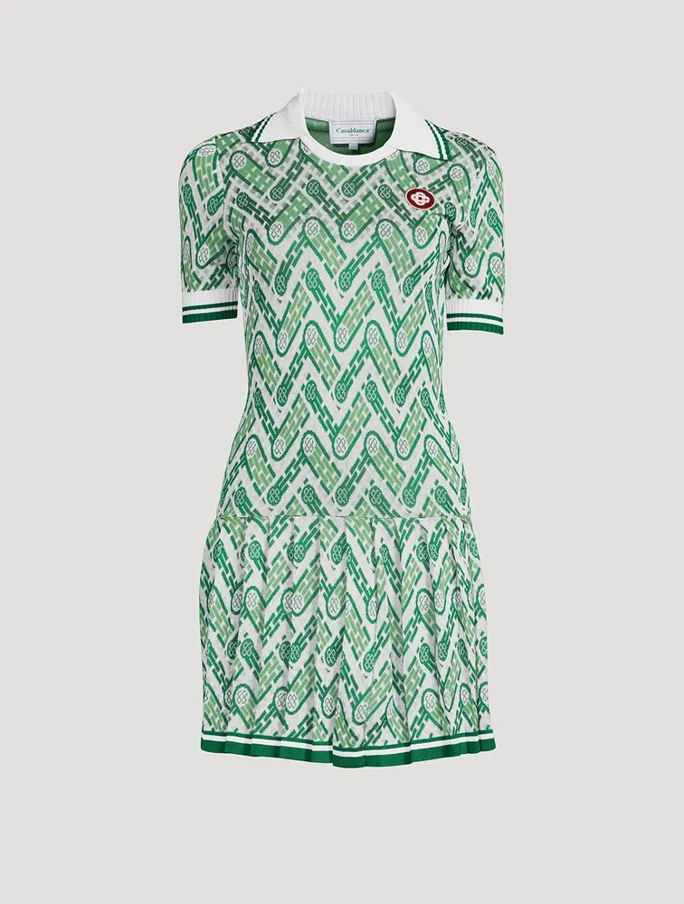 CASABLANCA Short-Sleeve Mini Tennis Dress