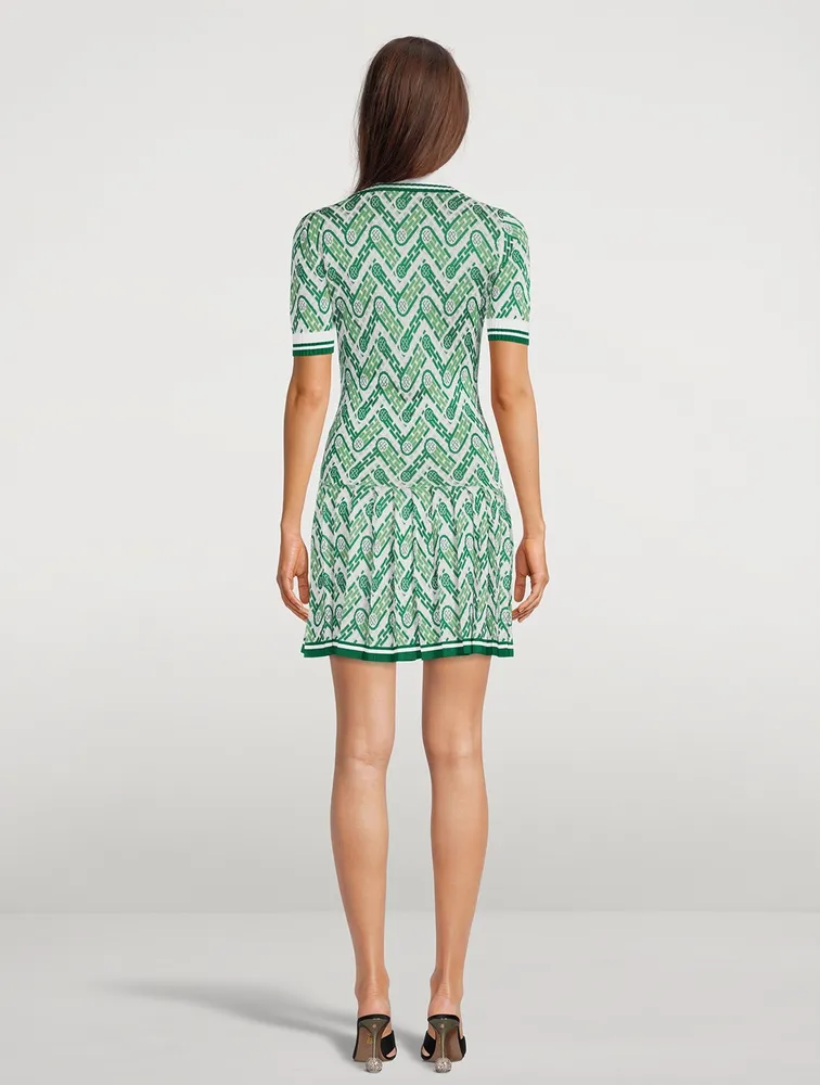 CASABLANCA Short-Sleeve Mini Tennis Dress