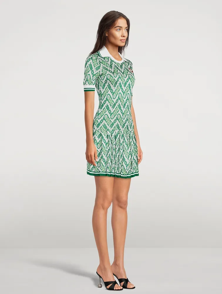 CASABLANCA Short-Sleeve Mini Tennis Dress