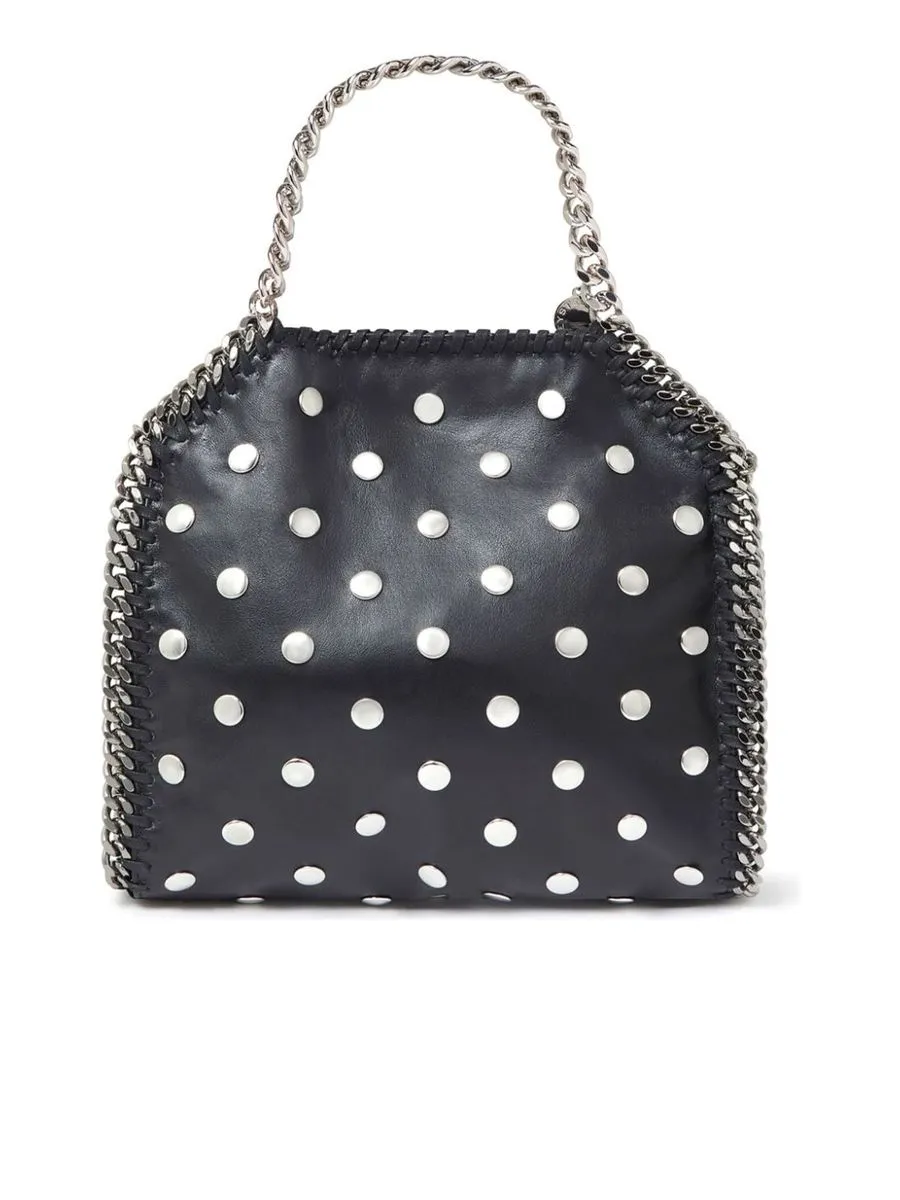 Chainlink Stud Design Shoulder Bag