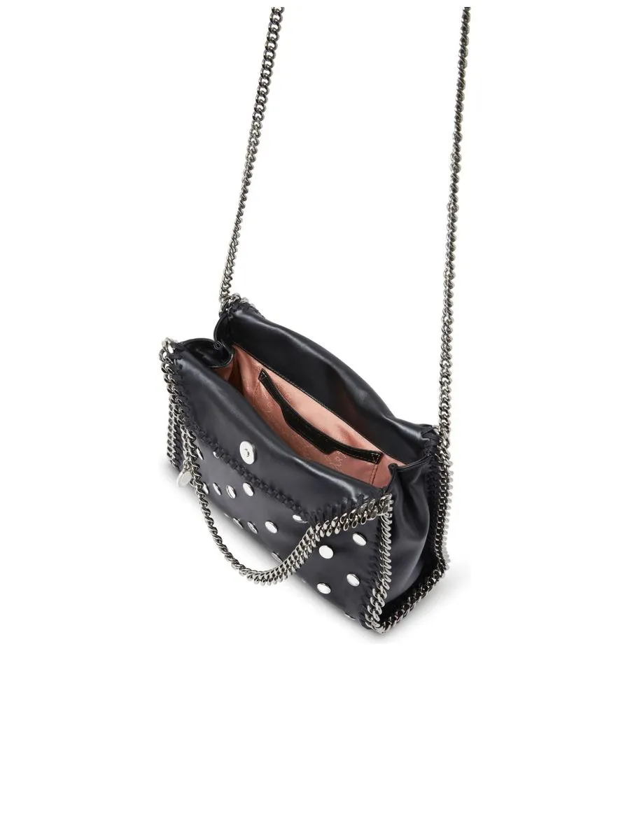 Chainlink Stud Design Shoulder Bag