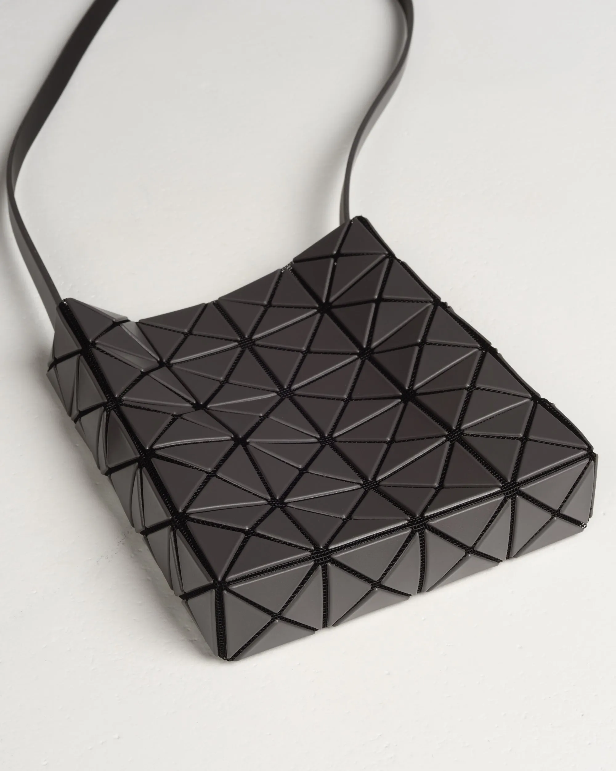 Charcoal Grey Prism Matte Shoulder Bag