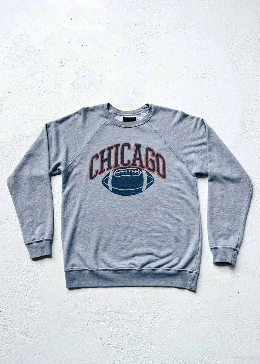 Chicago Football Vintage Crewneck - Heather Grey