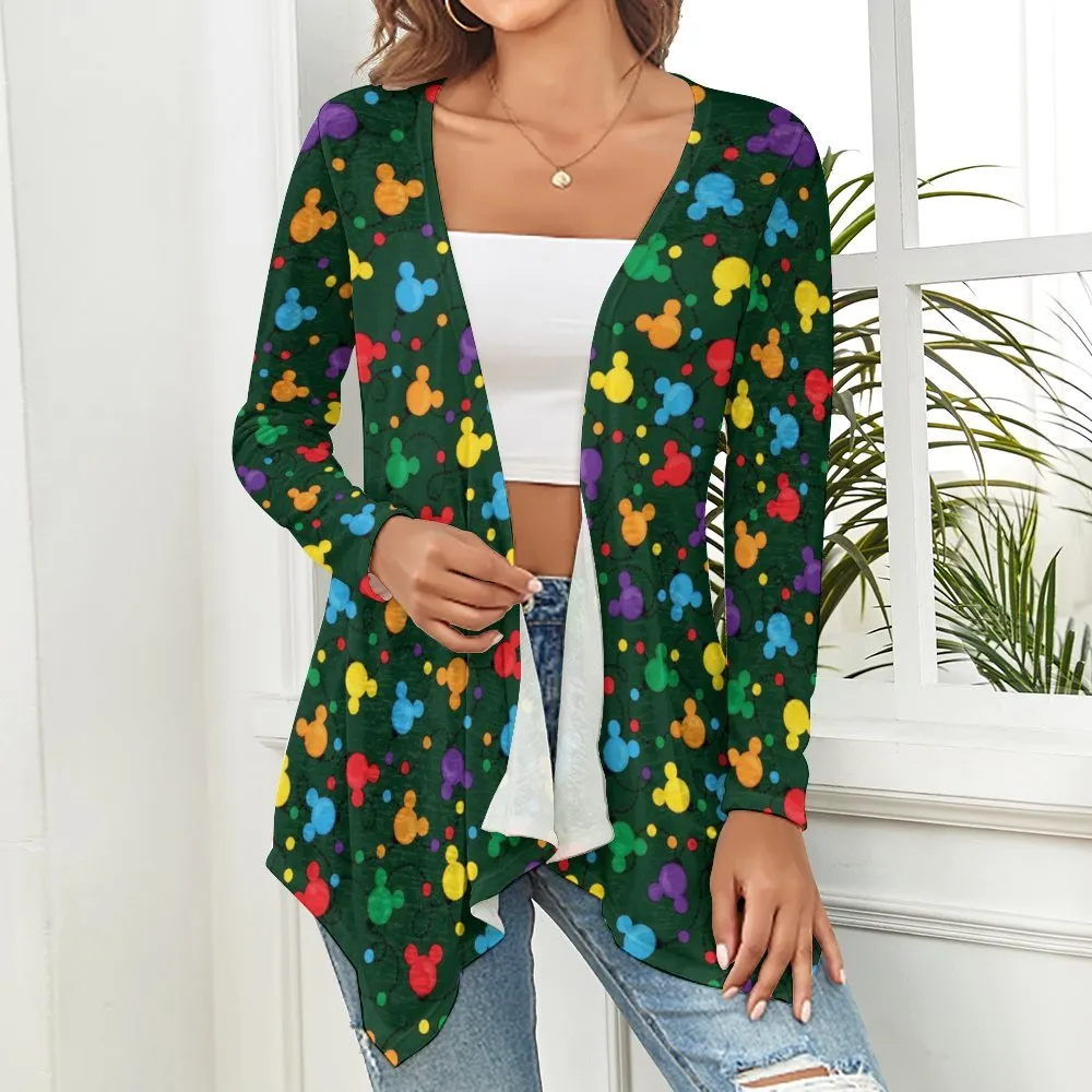 Christmas Lights Women's Short Cardigan