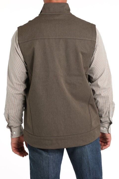 Cinch Men's Softshell Vest in Brown