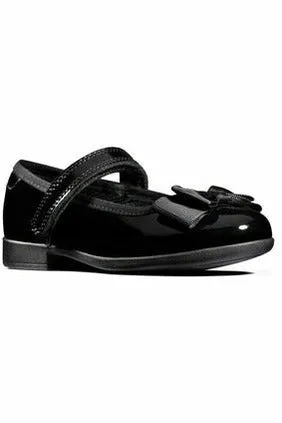 Clarks Scala Tap Toddler black patent