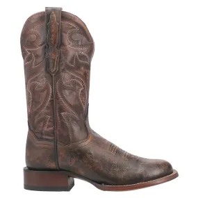 Clyde Smooth Ostrich Round Toe Cowboy Boots