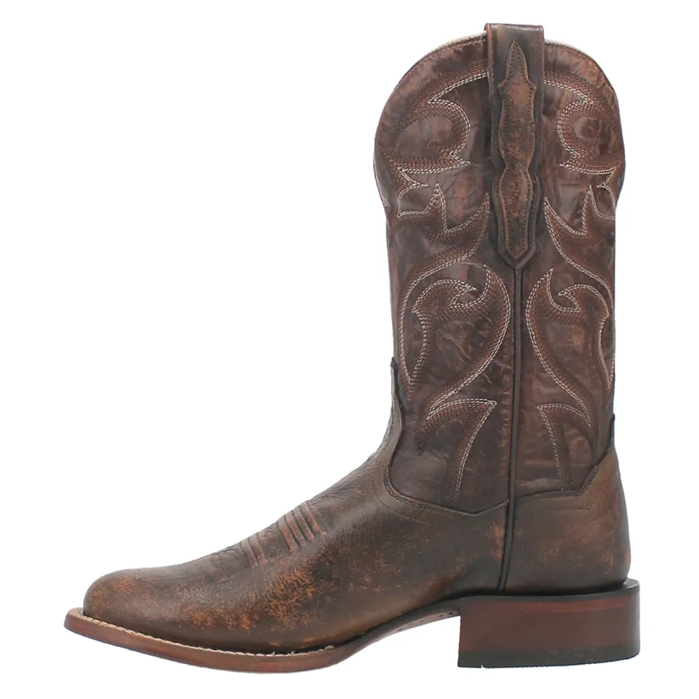 Clyde Smooth Ostrich Round Toe Cowboy Boots