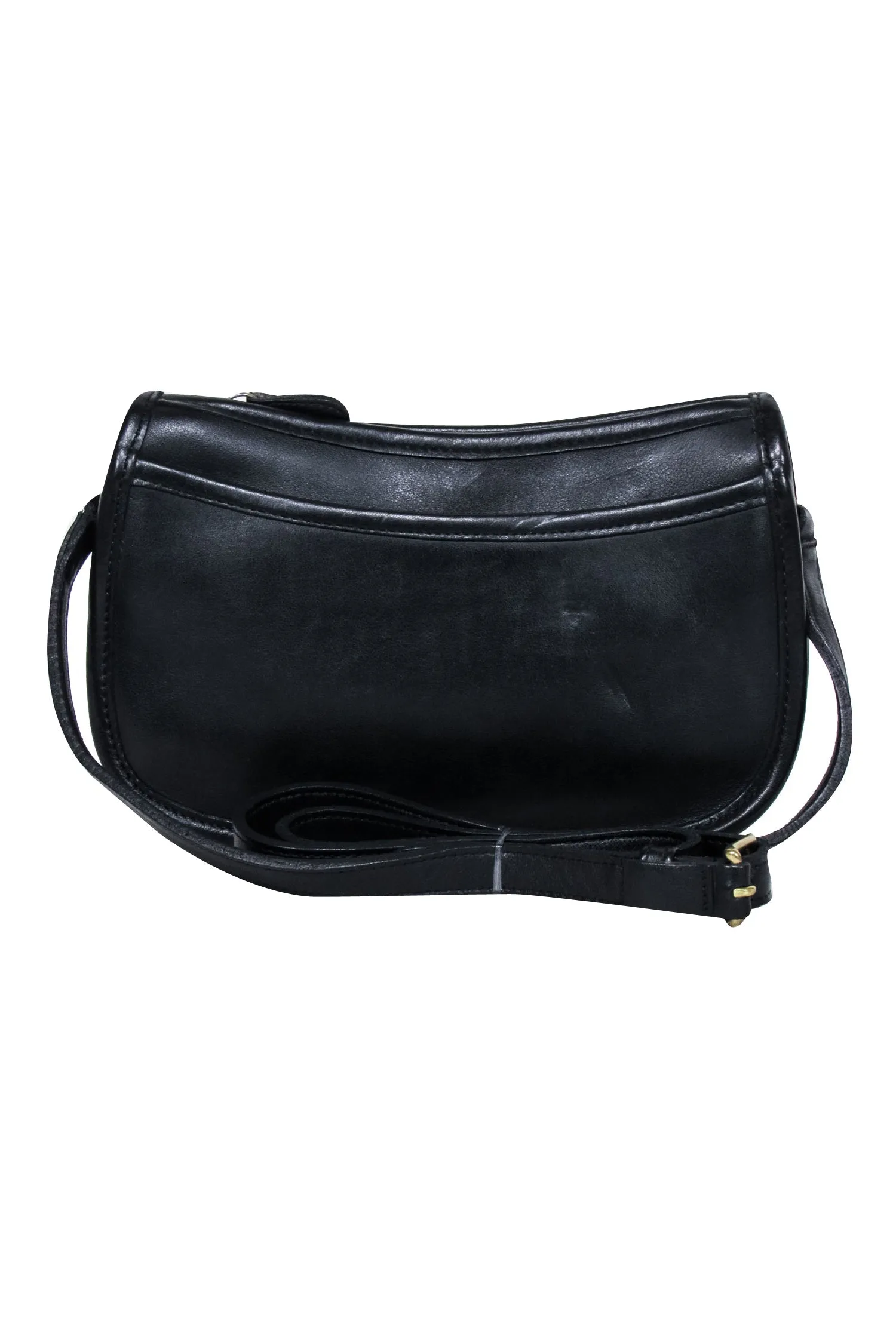 Coach - Black Leather Vintage Mini Crossbody Bag