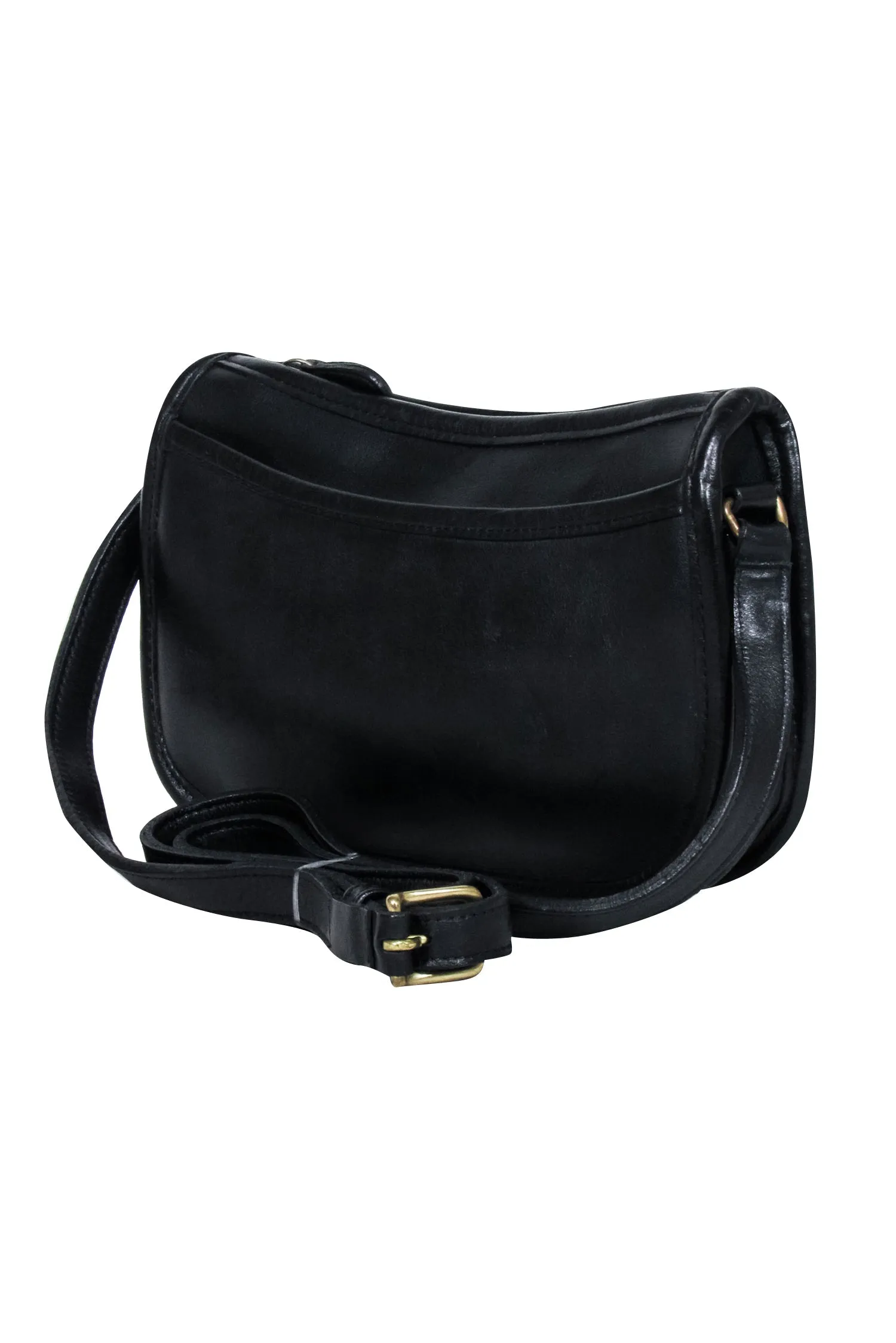 Coach - Black Leather Vintage Mini Crossbody Bag