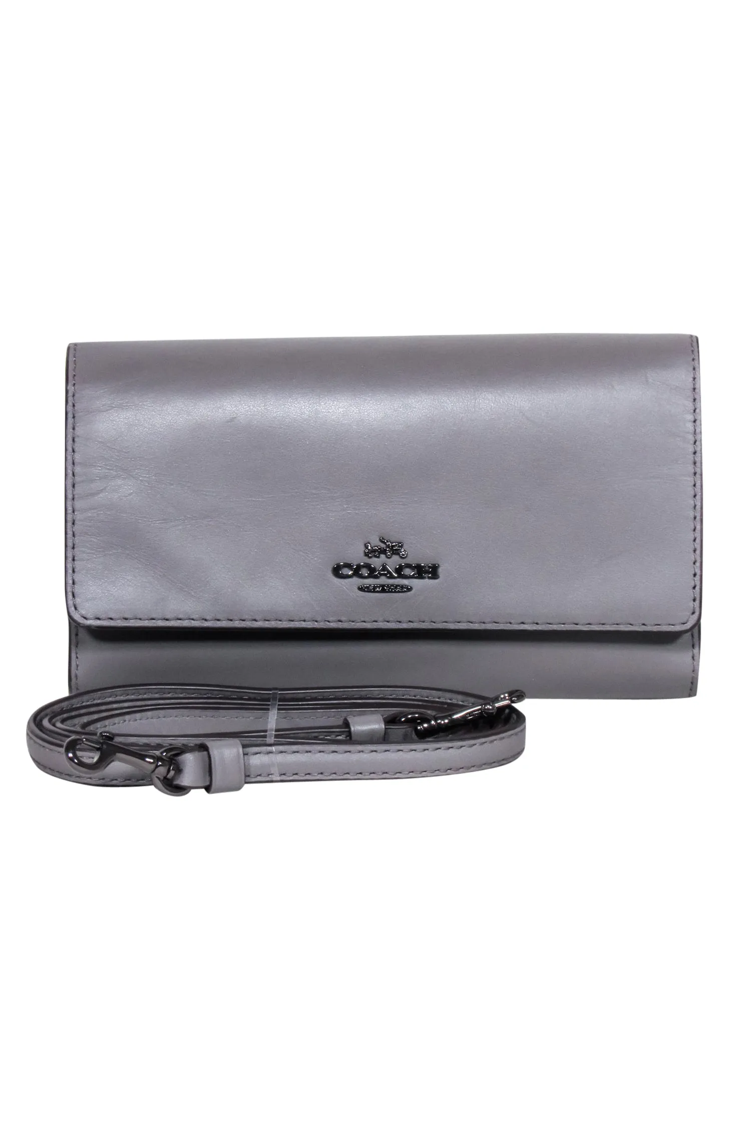 Coach - Grey Slim Crossbody Bag