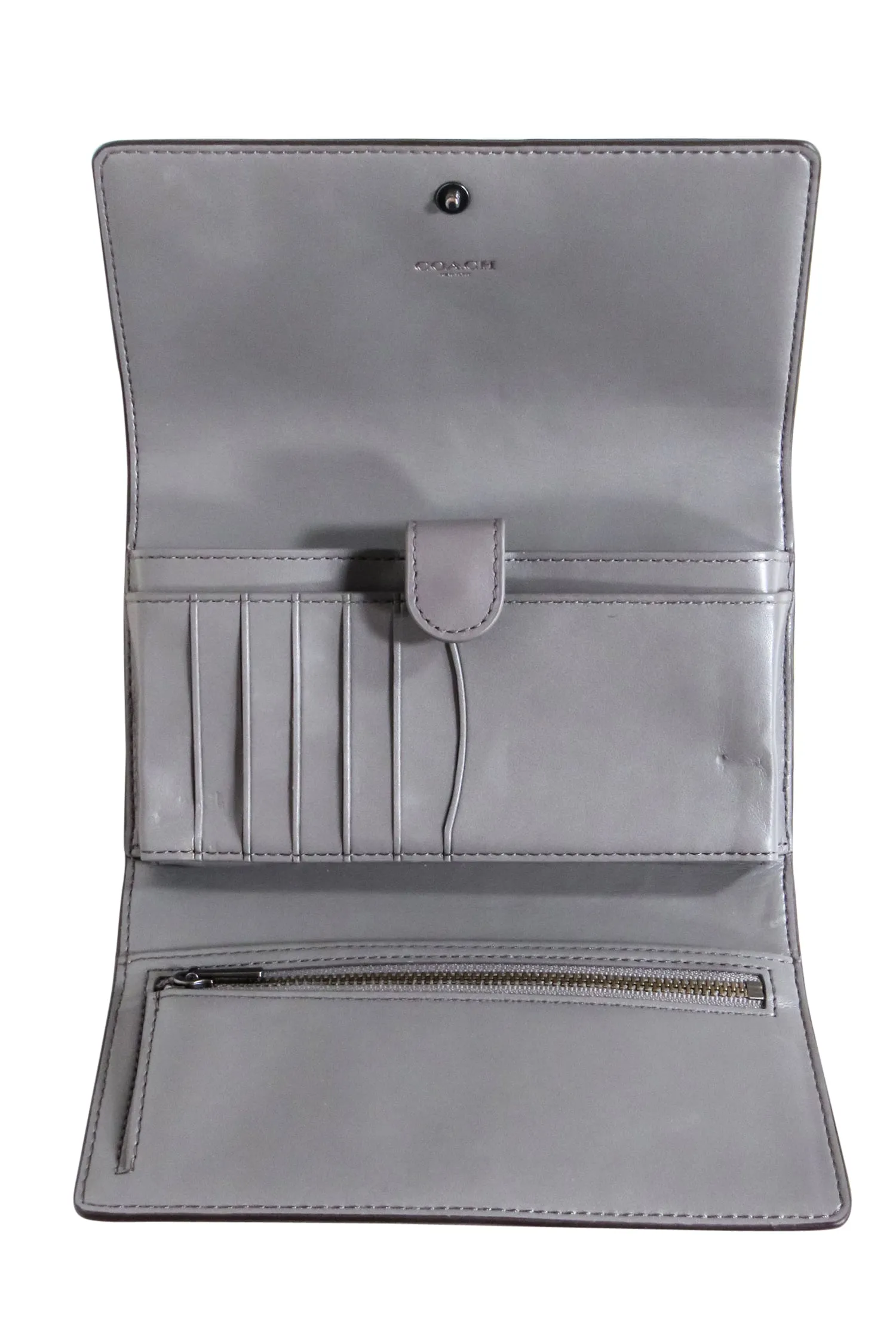 Coach - Grey Slim Crossbody Bag