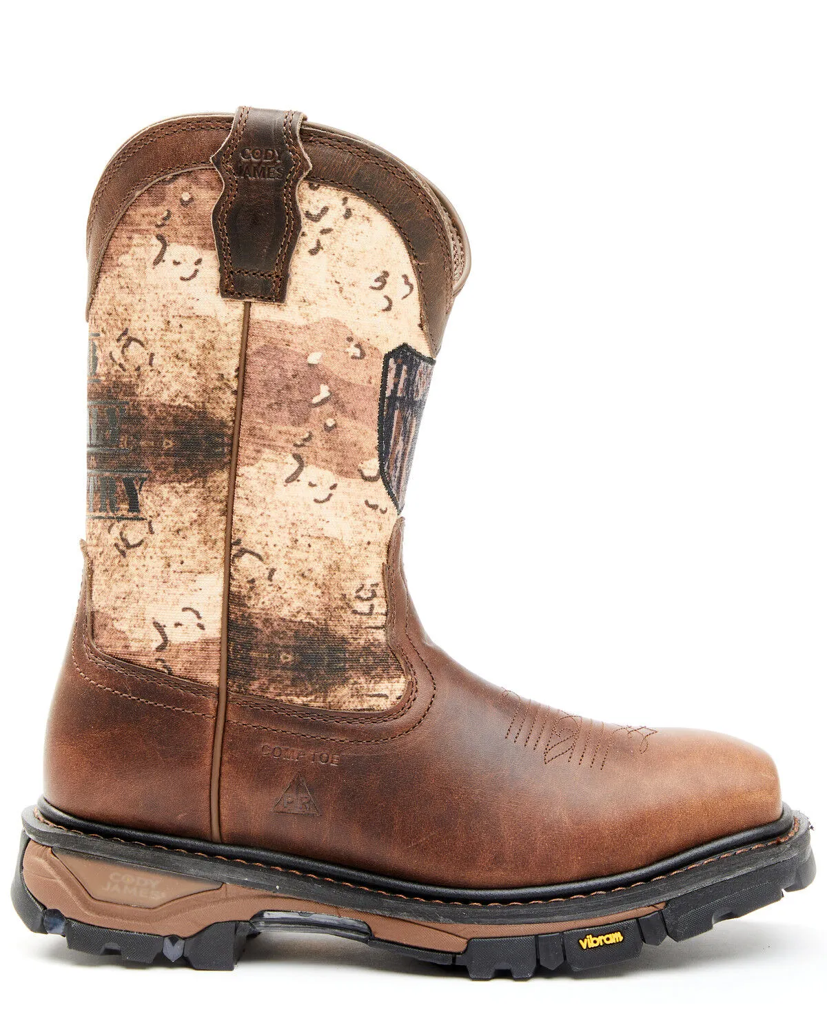 Cody James Men's Camo Flag Decimator Work Boot - Composite Toe