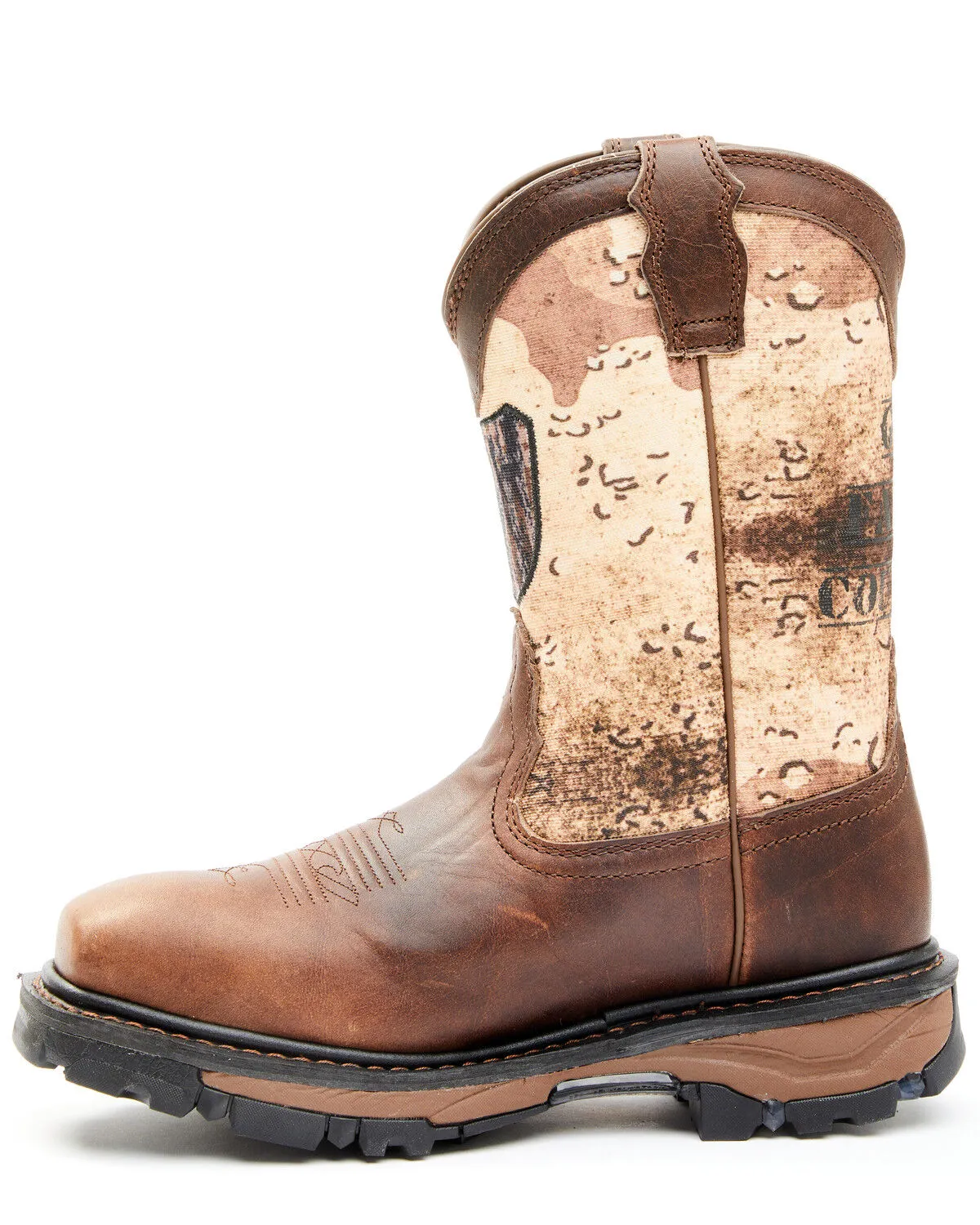 Cody James Men's Camo Flag Decimator Work Boot - Composite Toe