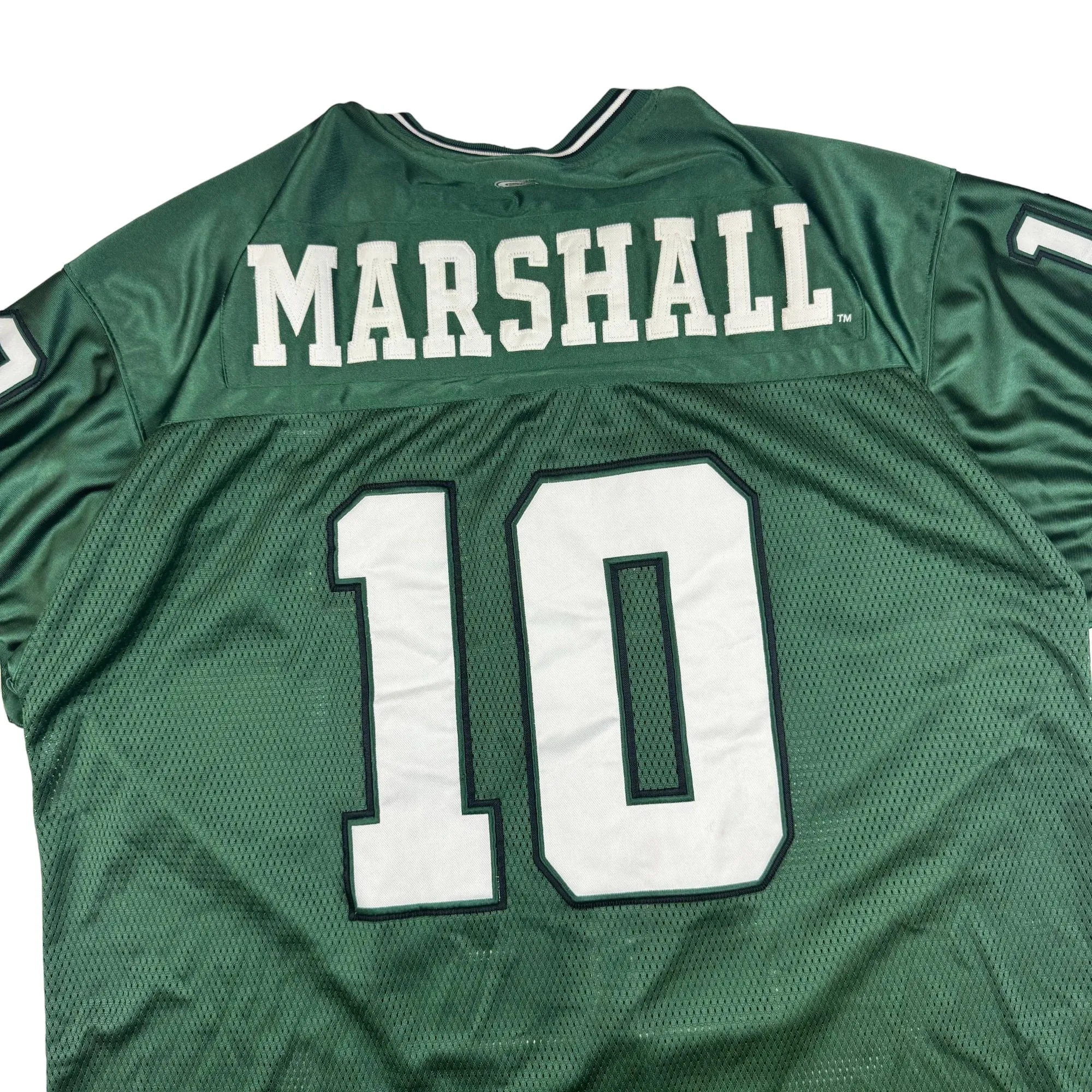 Colosseum Athletics Marshall University #10 Signed Football Jersey Green