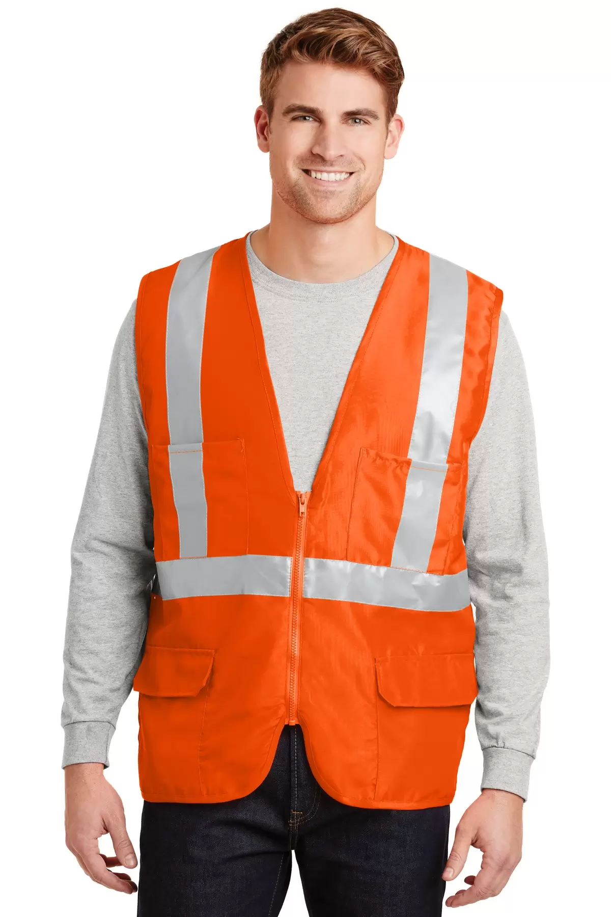 CornerStone ANSI Class 2 Mesh Back Safety Vest CSV405 SKU: CSV405