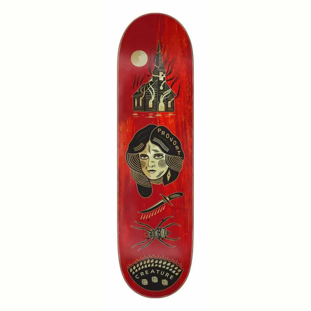 Creature Skateboard Deck Provost Origins Red/Black/Gold 8.47