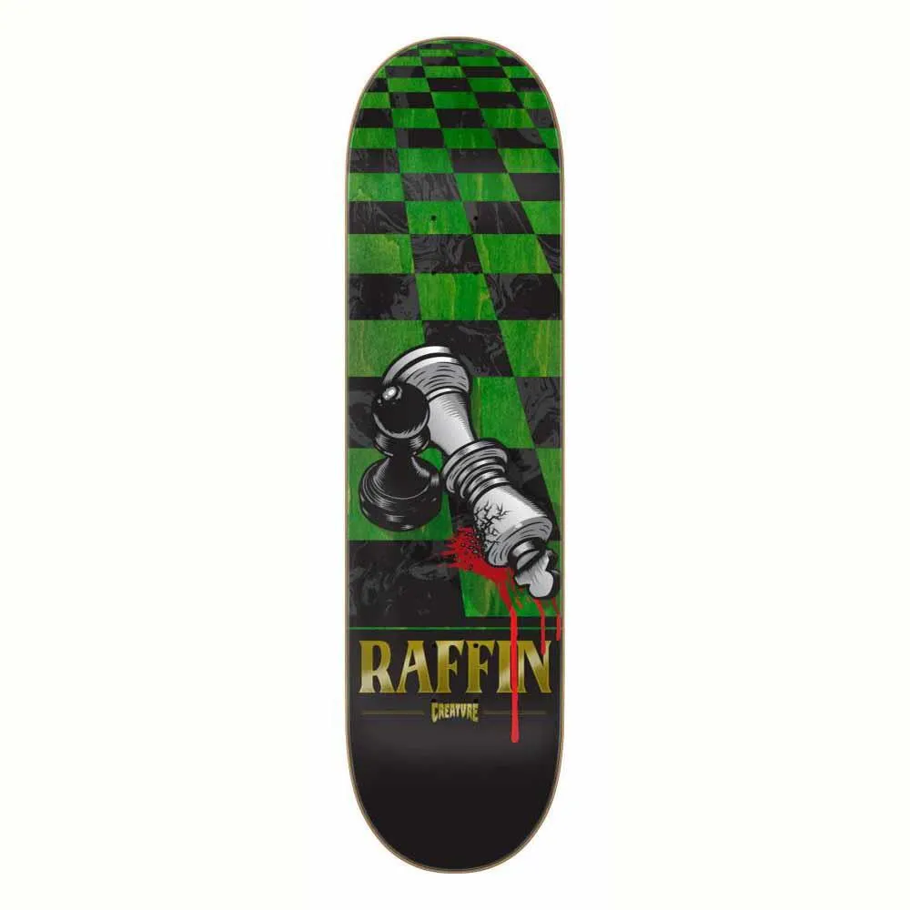 Creature Skateboard Deck Raffin Checkmate Multi 8.25