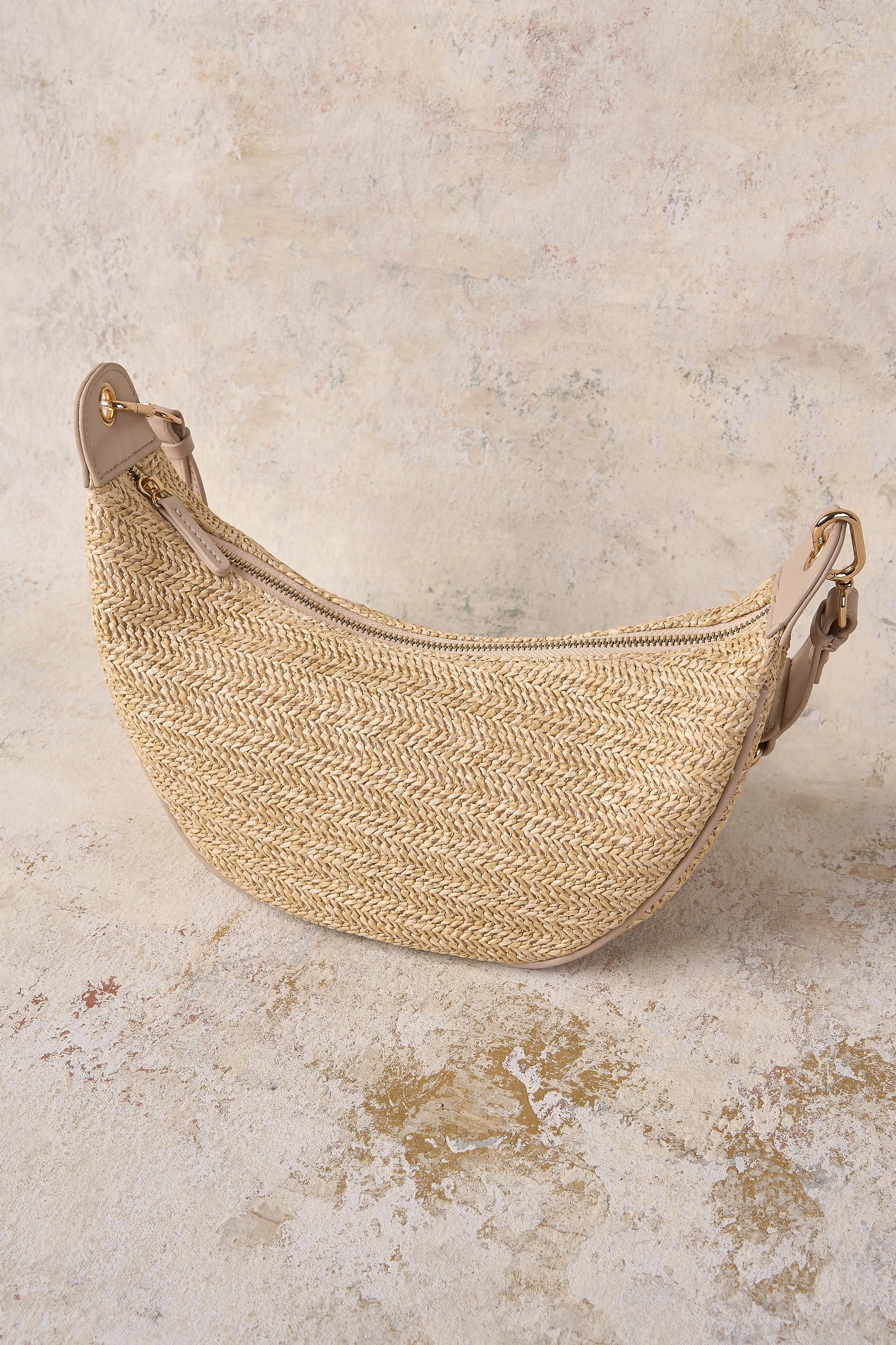 Crescent Crochet Shoulder Bag