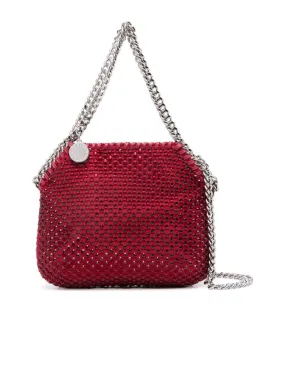 Crystal Embellished Whipstitch Shoulder Bag