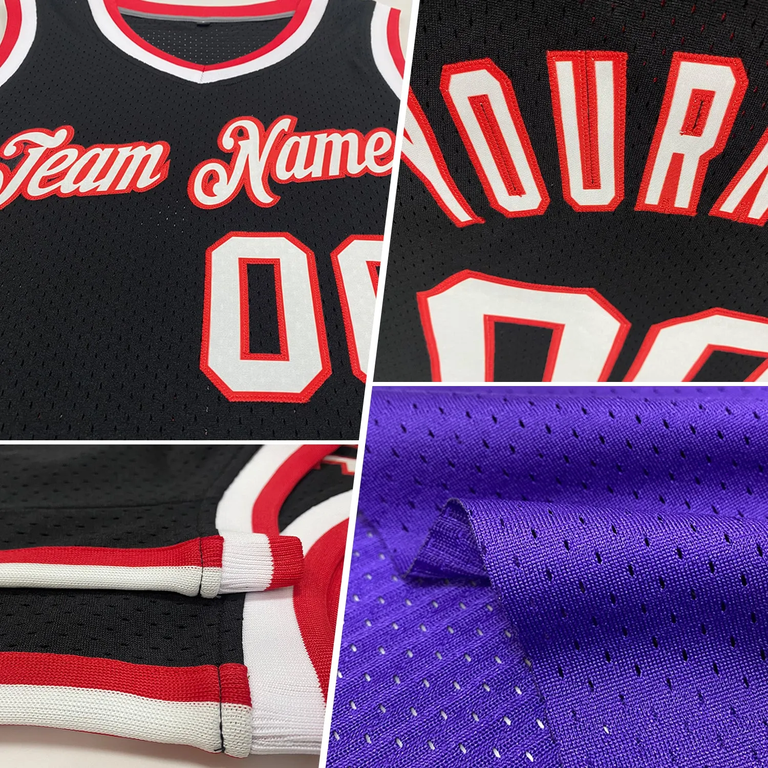 Custom Purple Black-Teal Authentic Throwback Basketball Jersey