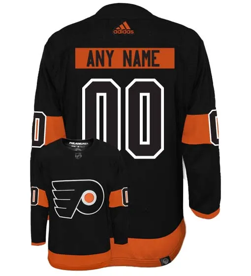 Customizable Philadelphia Flyers Adidas Primegreen Authentic NHL Hockey Jersey     