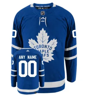 Customizable Toronto Maple Leafs Adidas Primegreen Authentic NHL Hockey Jersey     