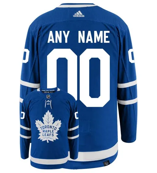 Customizable Toronto Maple Leafs Adidas Primegreen Authentic NHL Hockey Jersey     