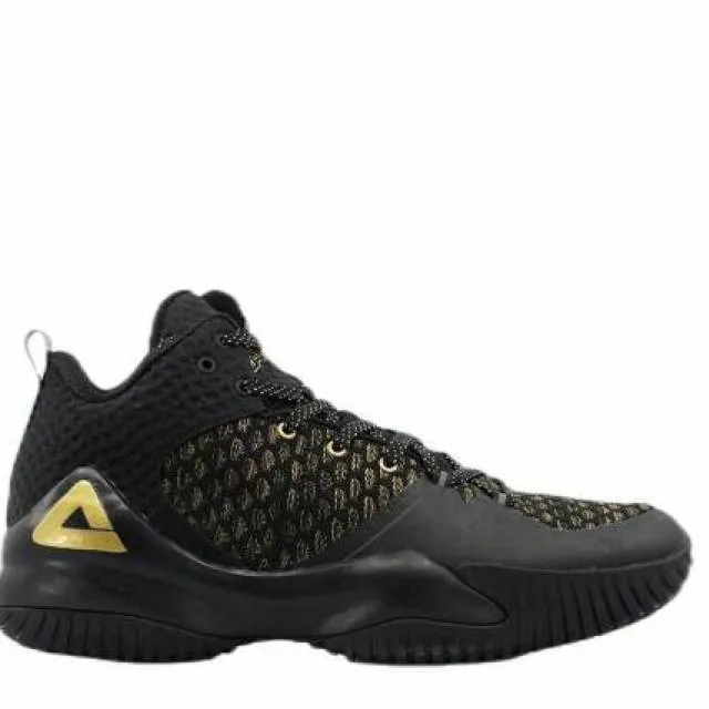 [da073421] mens peak street ball master lw black gold basketball sneakers