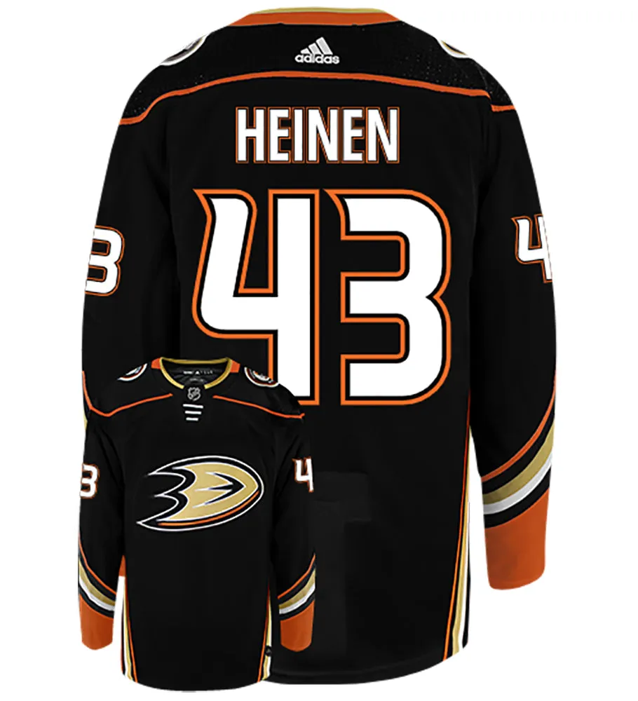 Danton Heinen Anaheim Ducks Adidas Authentic Home NHL Hockey Jersey     