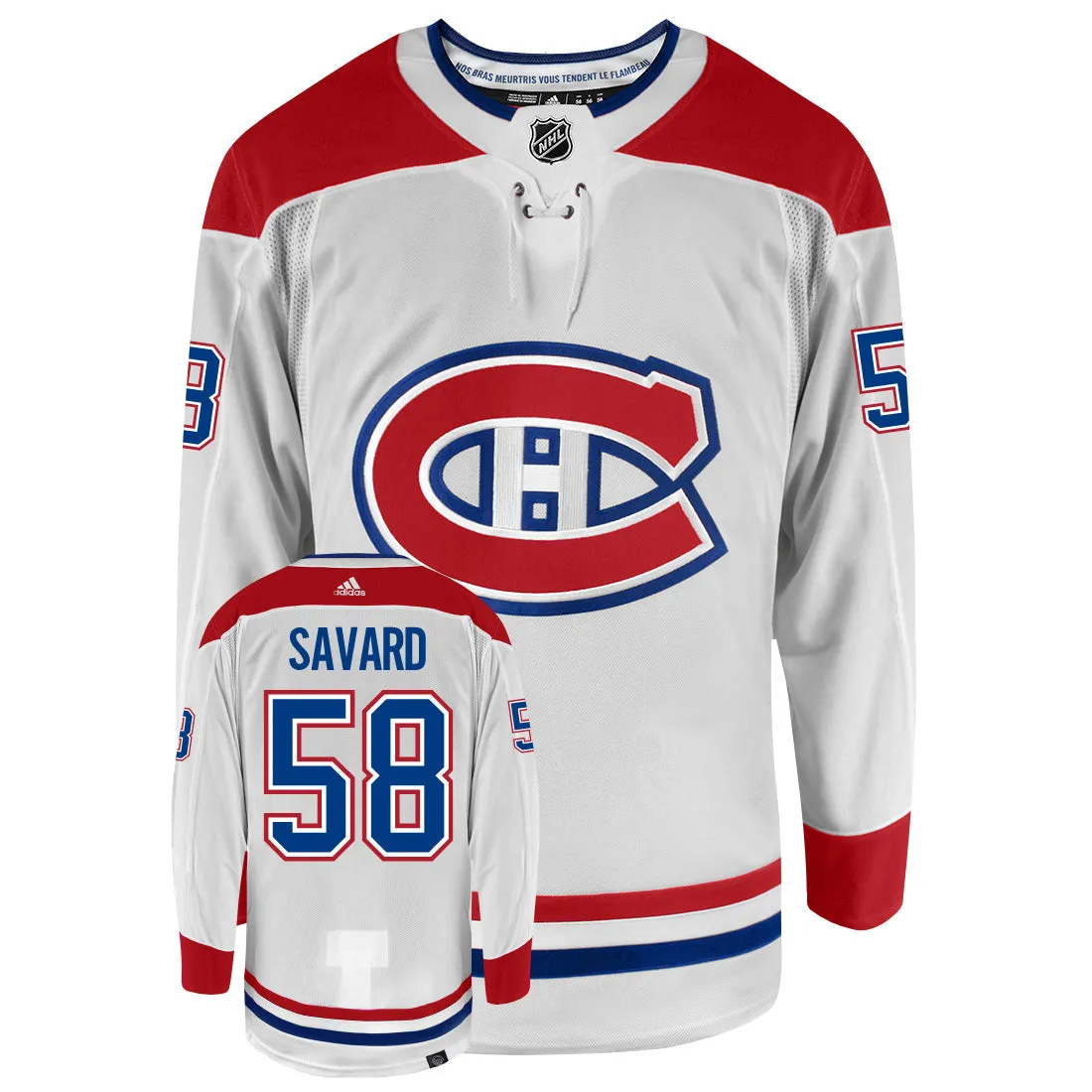 David Savard Montreal Canadiens Adidas Primegreen Authentic NHL Hockey Jersey     