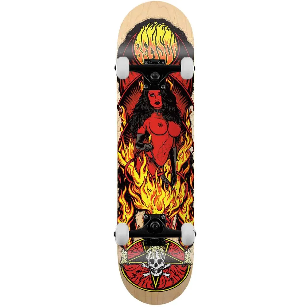 Death Skatebords Benson Devil Woman II Complete Skateboard 8.25”