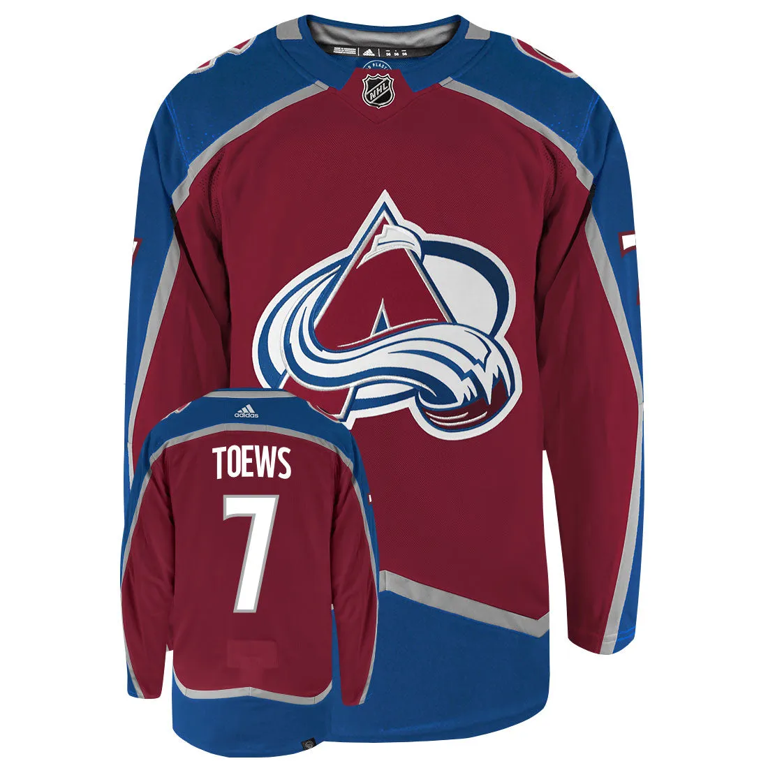 Devon Toews Colorado Avalanche Adidas Primegreen Authentic NHL Hockey Jersey     