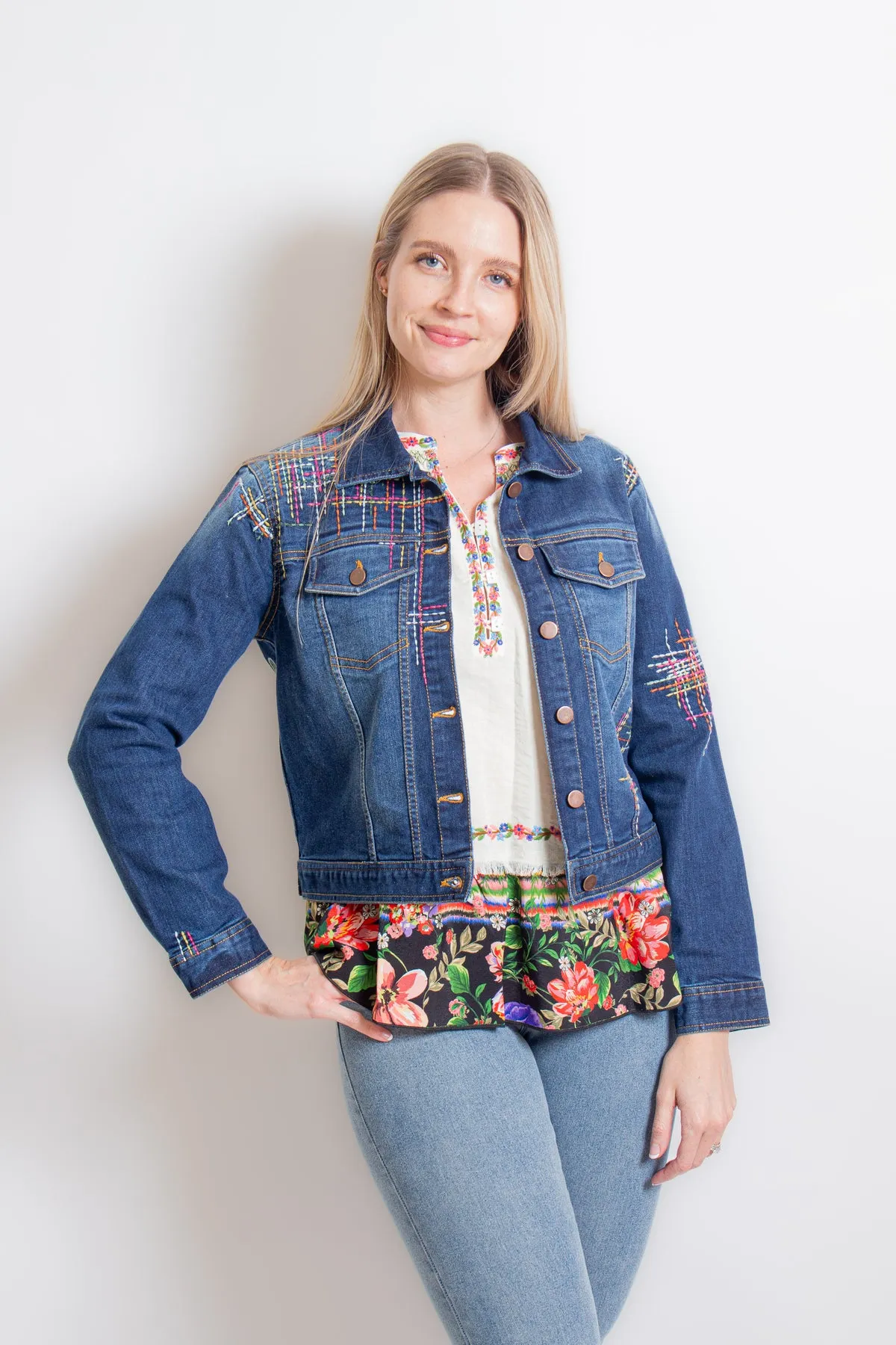 Embroidered Denim Jacket