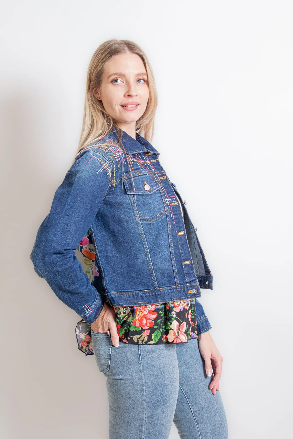 Embroidered Denim Jacket