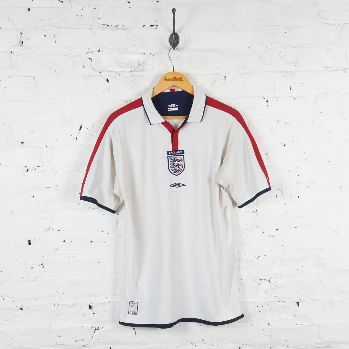 England 2003 Umbro Home Football Shirt - White - M