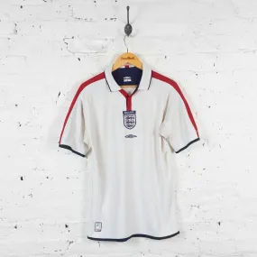 England 2003 Umbro Home Football Shirt - White - M