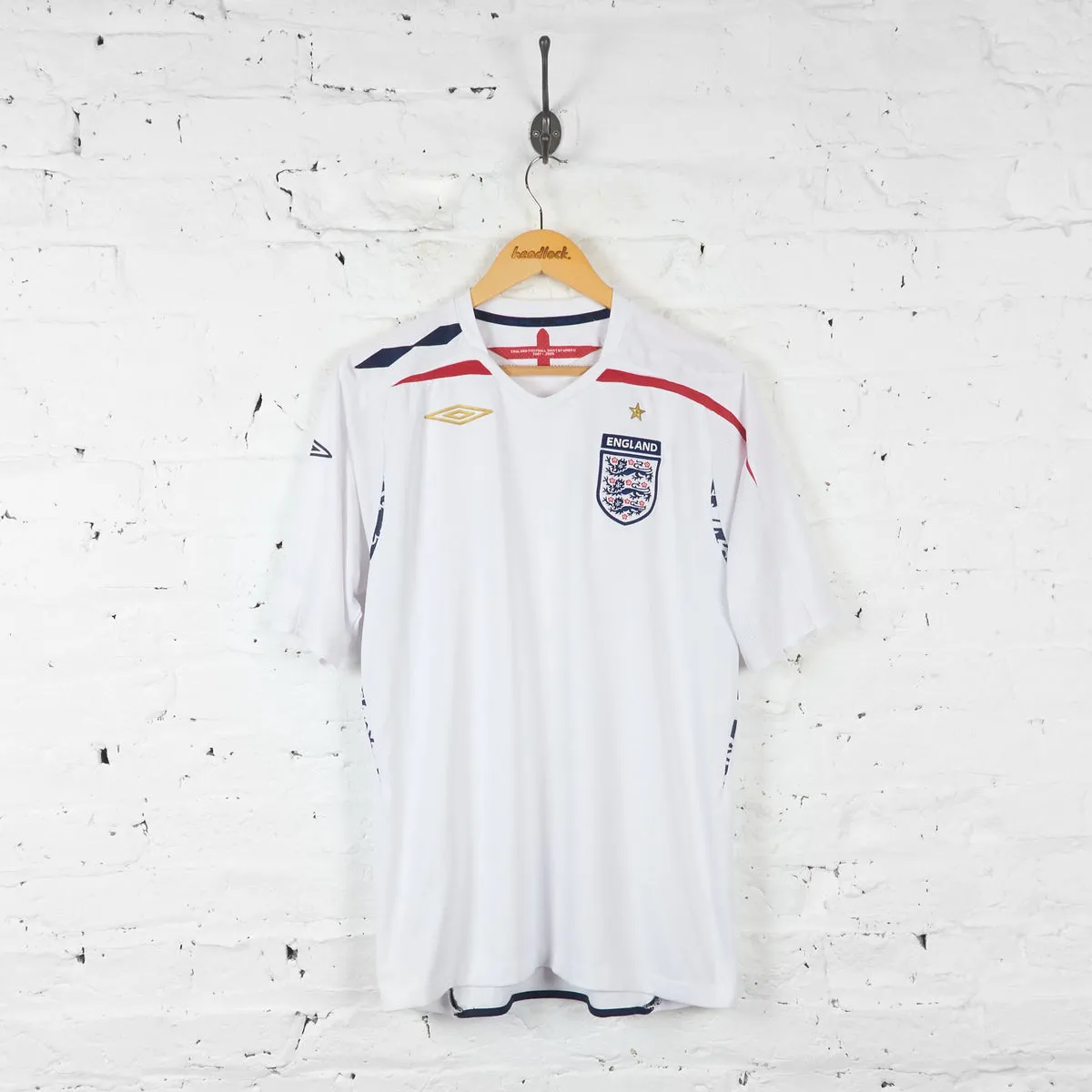 England 2007 Home Football Shirt - White - L