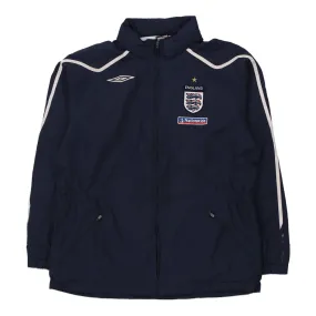 England Football Team 2007-09 Umbro Football Jacket - Large Navy Polyester