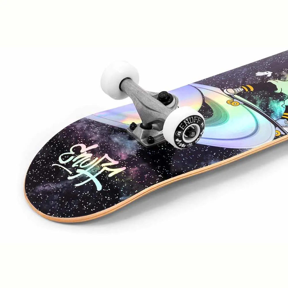 Enuff Skully Hologram Factory Complete Skateboard Black 7.75