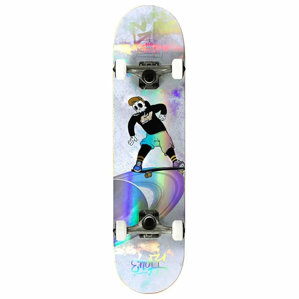 Enuff Skully Hologram Factory Complete Skateboard White 7.25