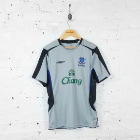 Everton 2005 Away Umbro Football Shirt - Grey - L