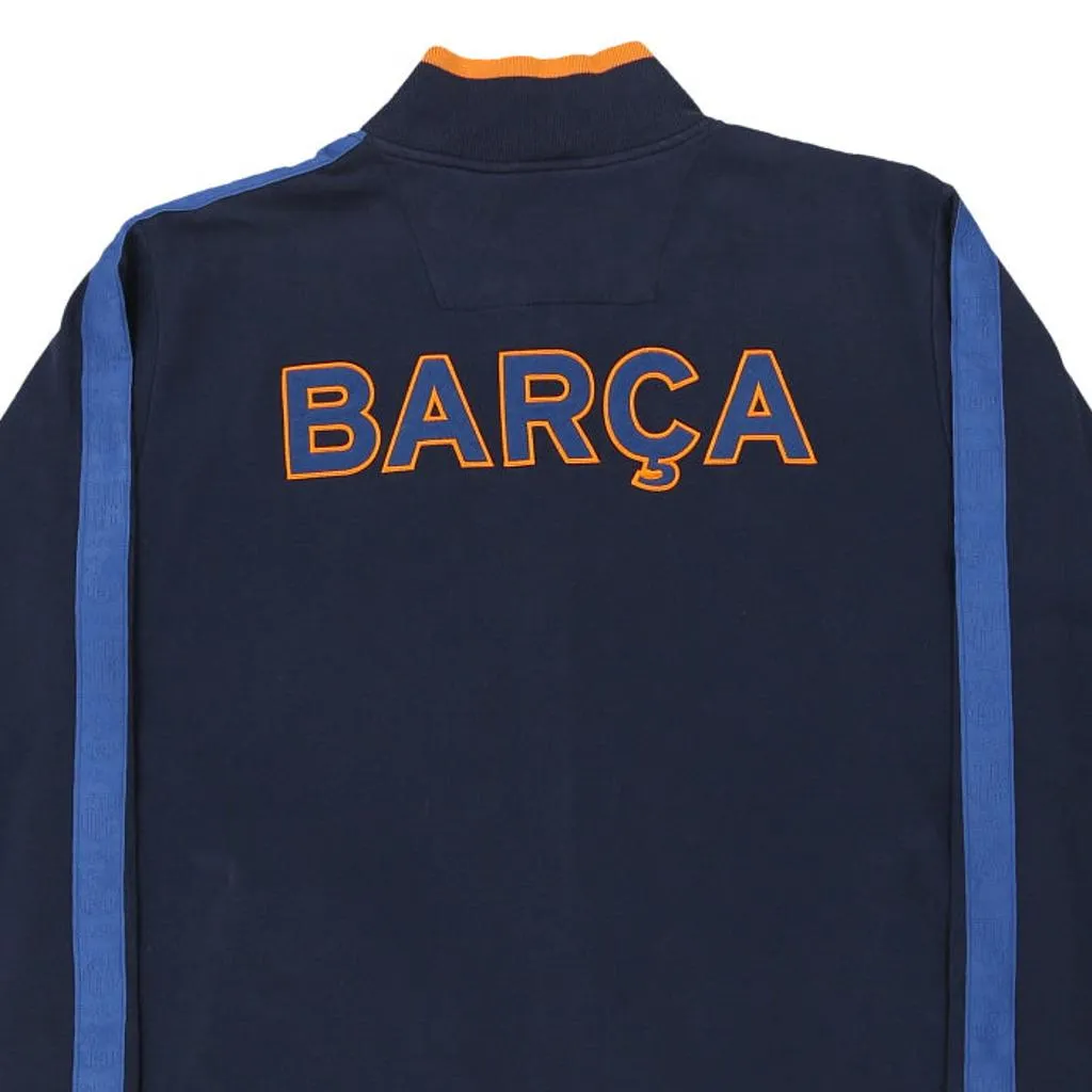 FC Barcelona Nike Football Zip Up - XL Navy Cotton Blend