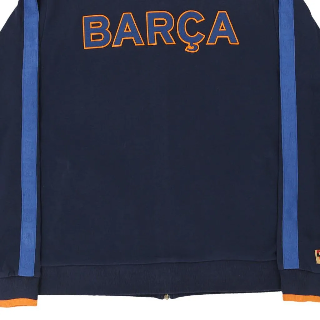 FC Barcelona Nike Football Zip Up - XL Navy Cotton Blend