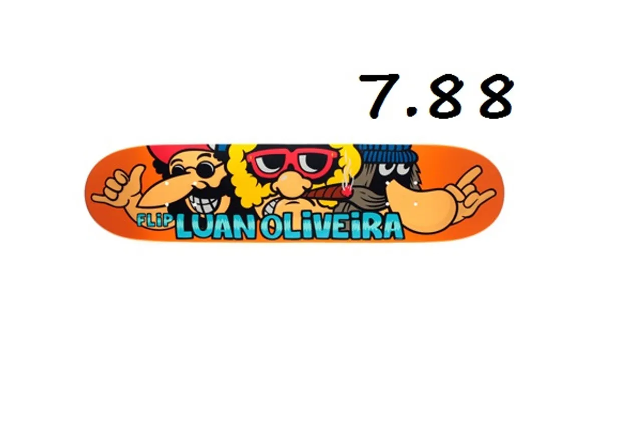 Flip Luan Oliviera Classic Skateboard Deck 7.88