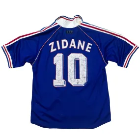 France 1998-2000 Zidane 10 Home Retro Football Shirt