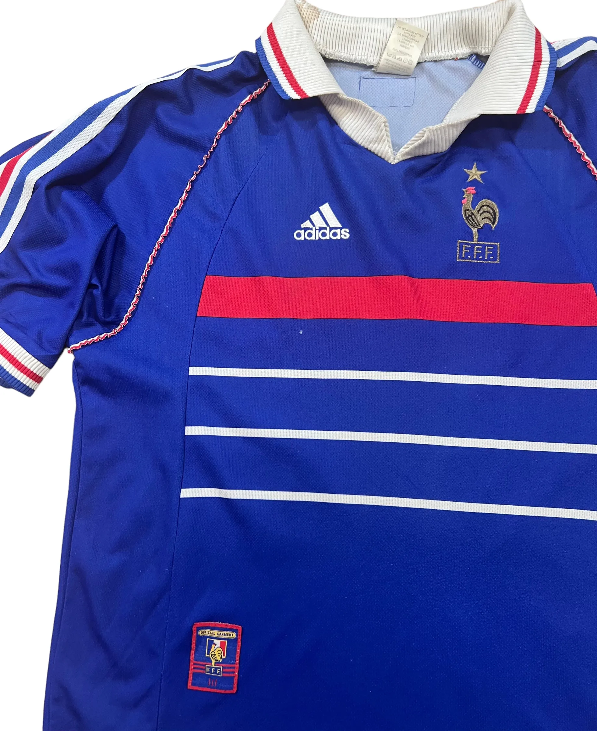 France 1998-2000 Zidane 10 Home Retro Football Shirt