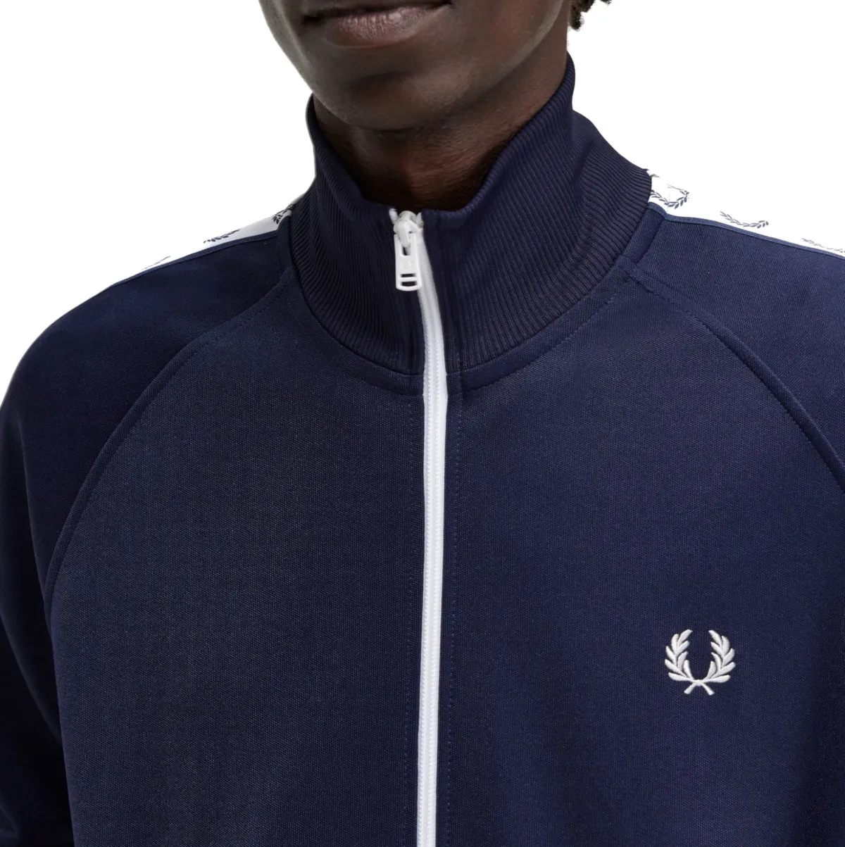 Fred Perry - Taped Track Jacket - Carbon Blue